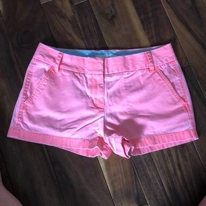 J.crew chino shorts neon coral sz 6